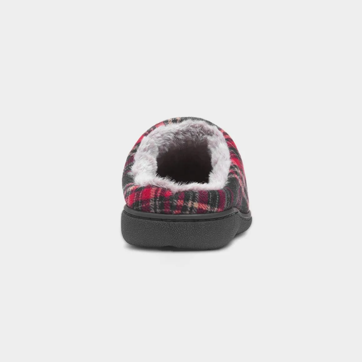 Jo & Joe Falkirk Mens Red Tartan Mule Slipper