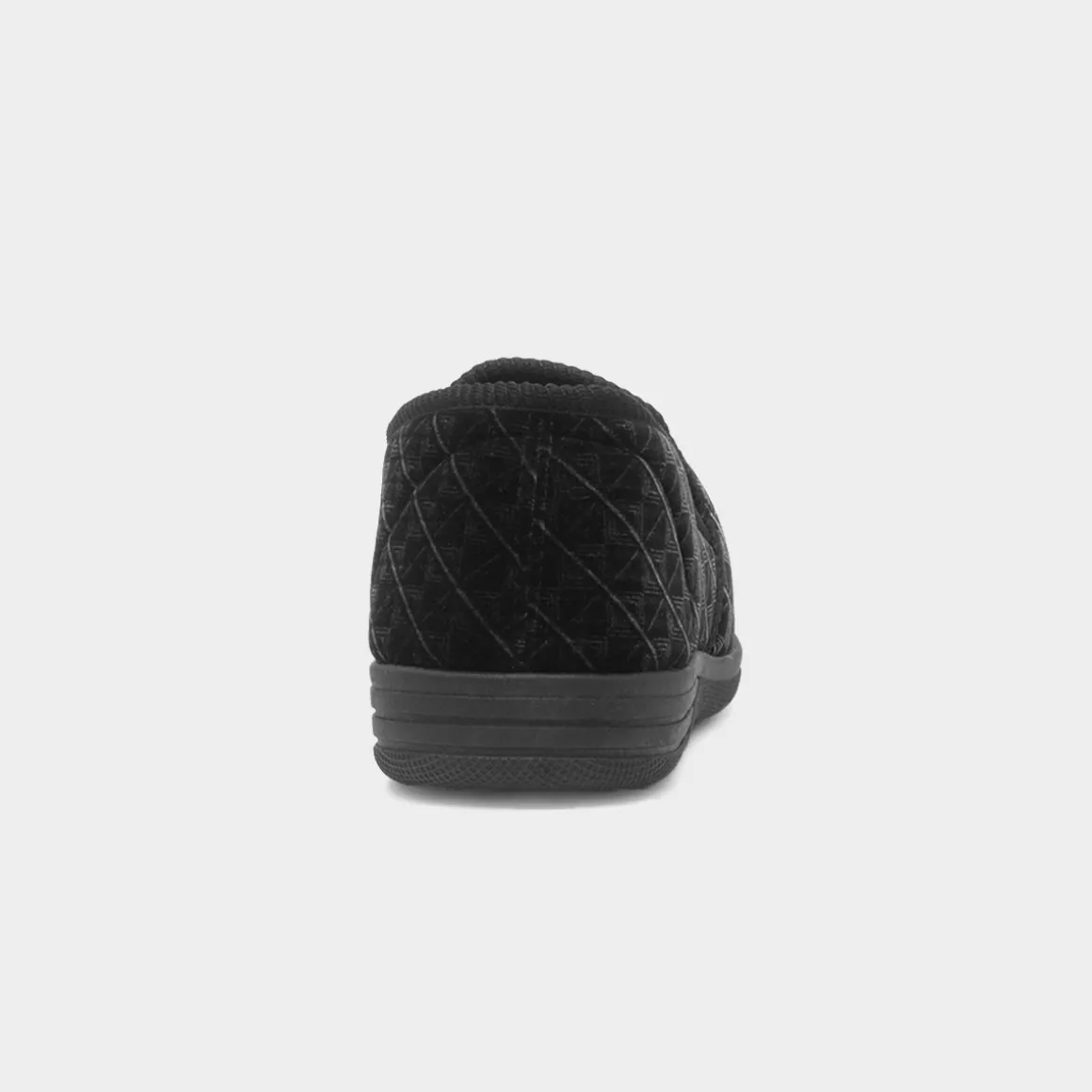 Jo & Joe Frank Mens Black Full Slipper