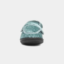 Jo & Joe Grace Womens Teal Wider Fitting Slipper