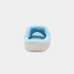 Jo & Joe Happy Womens Light Blue Slipper