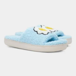 Jo & Joe Happy Womens Light Blue Slipper