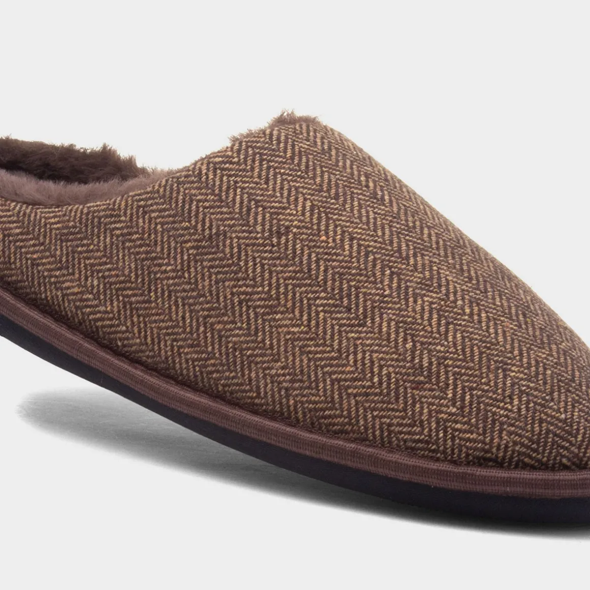 Jo & Joe Howard Mens Brown Mule Slipper