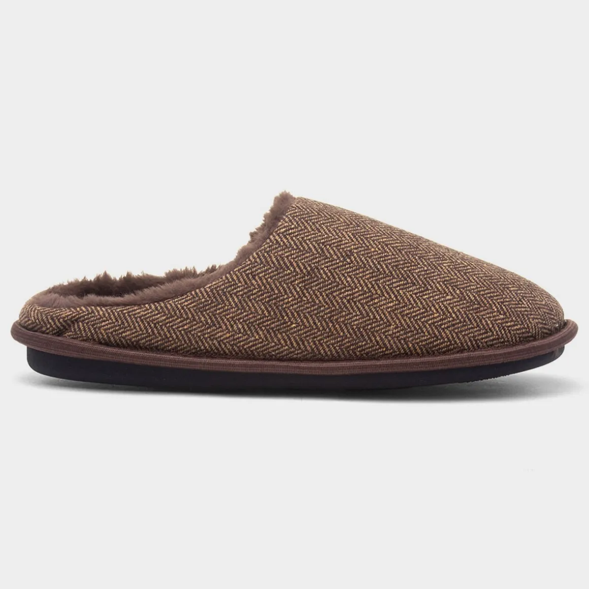 Jo & Joe Howard Mens Brown Mule Slipper