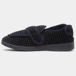 Jo & Joe Joseph Mens Navy Wider Fit Slipper