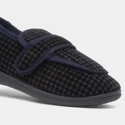 Jo & Joe Joseph Mens Navy Wider Fit Slipper
