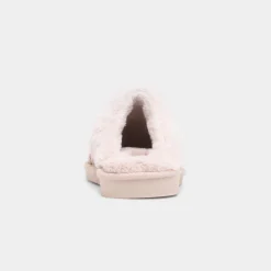 Jo & Joe Persian Womens Beige Faux Fur Slipper