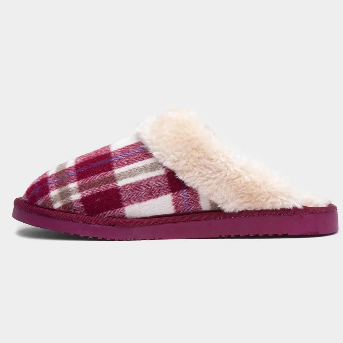 Jo & Joe Shetland Womens Red Mule Slipper