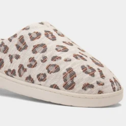 Jo & Joe Tribeca Womens Beige Leopard Slipper
