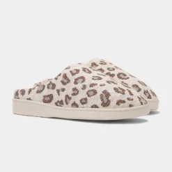 Jo & Joe Tribeca Womens Beige Leopard Slipper