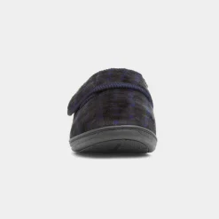 Jo & Joe Vernon Mens Navy Wider Fitting Slipper