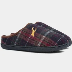 Jo & Joe Wharfedale Mens Brown Tartan Mule