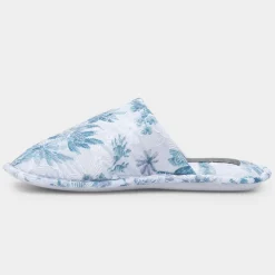 Jo & Joe Womens Hawaii Blue Mule Slipper