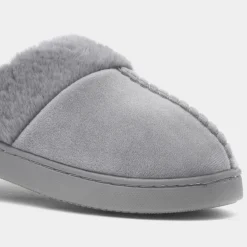 Jo & Joe Zoe Womens Grey Mule Slipper