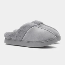 Jo & Joe Zoe Womens Grey Mule Slipper
