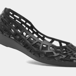 JuJu Christabel Womens Black Wedge Jelly Shoe