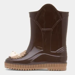 JuJu Kids Dark Brown Hedgehog Welly
