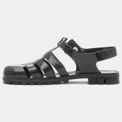JuJu Maxi Womens Black Jelly Sandal