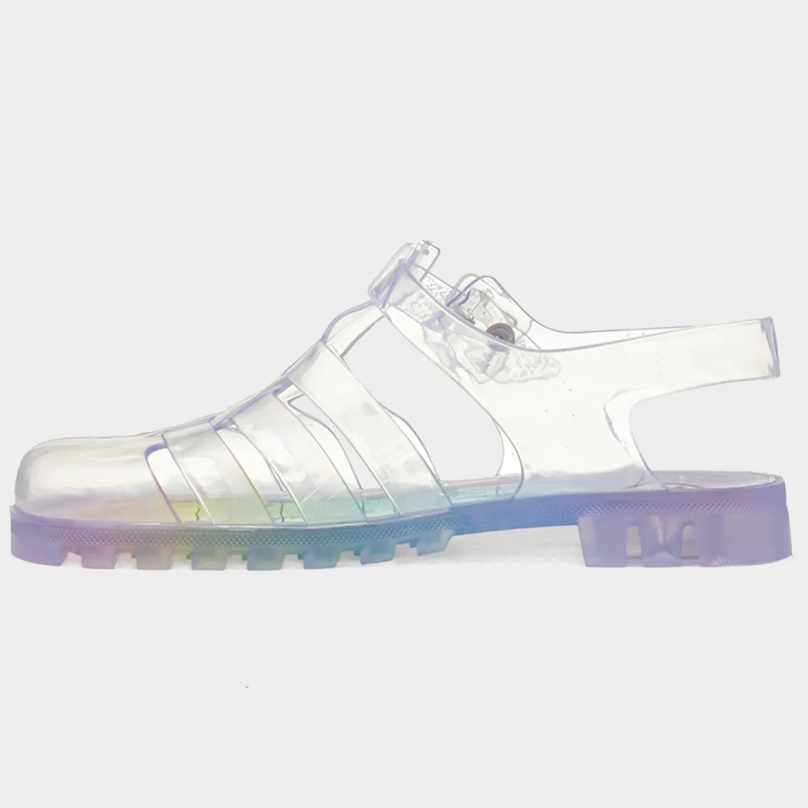 JuJu Maxi Womens Multi Rainbow Jelly Sandal