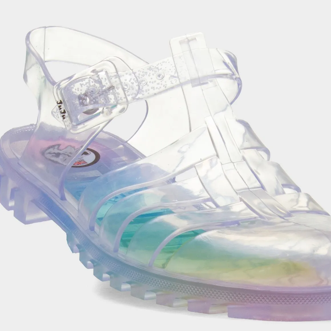 JuJu Maxi Womens Multi Rainbow Jelly Sandal