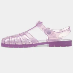 JuJu Reilly Womens Amethyst Sparkle Jelly Sandal