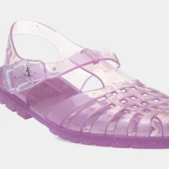 JuJu Reilly Womens Amethyst Sparkle Jelly Sandal