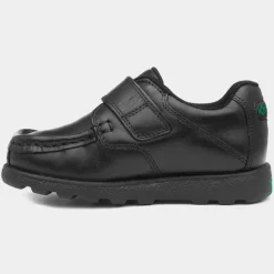 Kickers Fragma Boys Black Leather Shoe