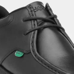 Kickers Fragma Mens Black Leather Lace Up Shoe