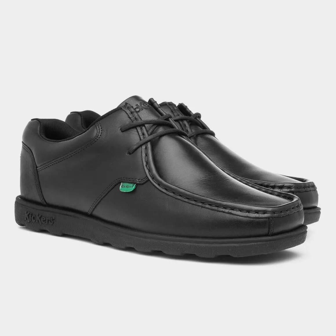 Kickers Fragma Mens Black Leather Lace Up Shoe