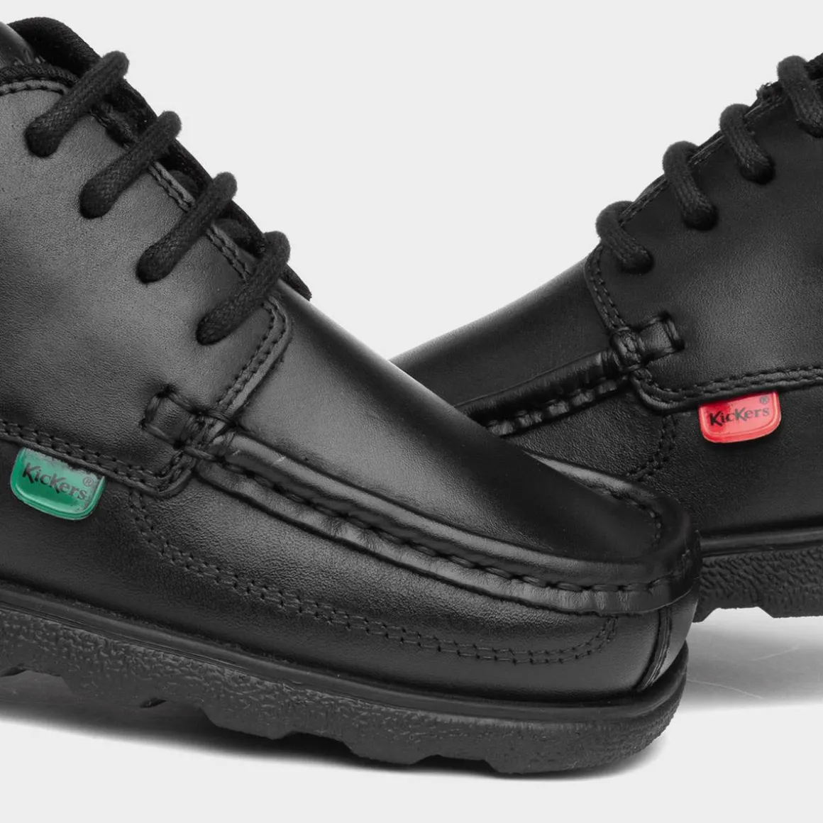 Kickers Fragma Sr Boys Lace Up Leather Shoe