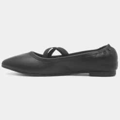 Krush Alina Womens Black Ballerina