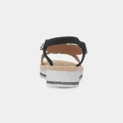 Krush Ana Womens Black Diamante Sandal