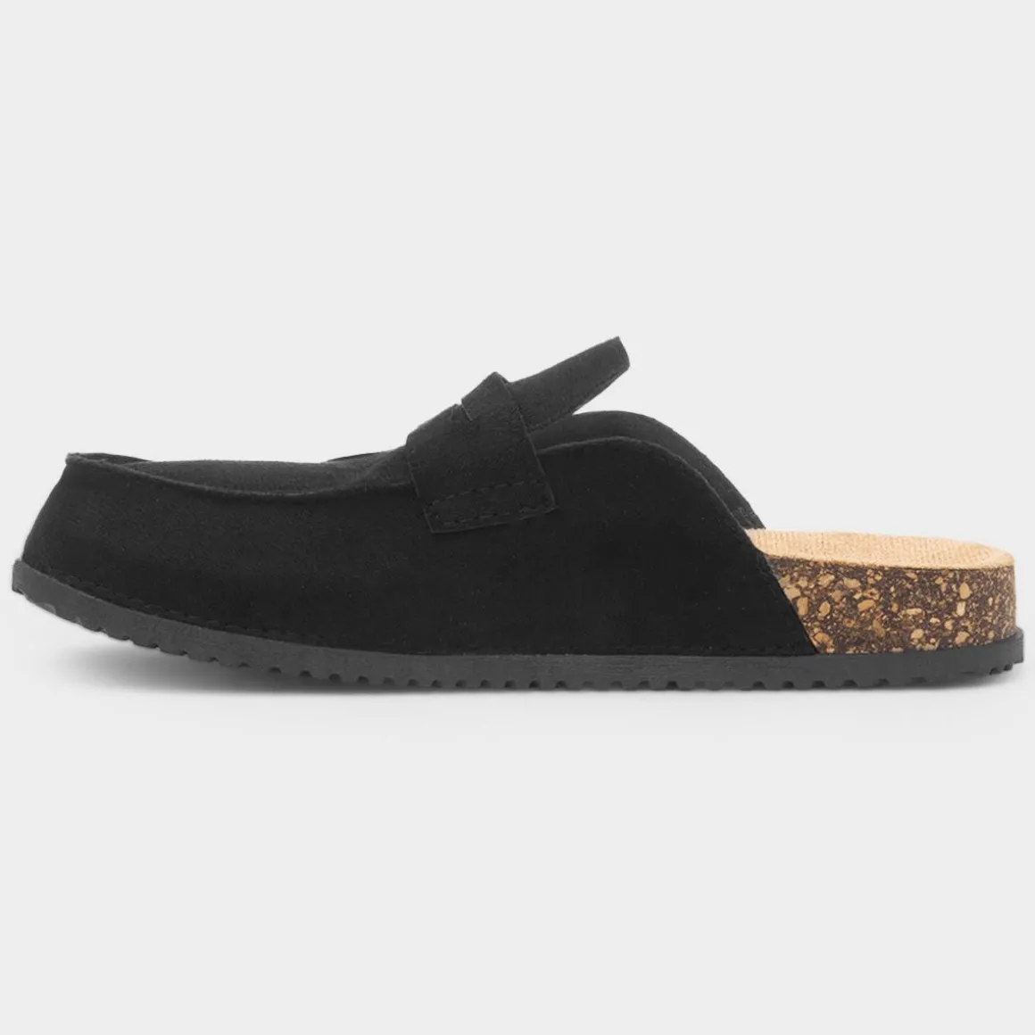 Krush Angela Womens Black Mule Sandal