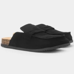 Krush Angela Womens Black Mule Sandal