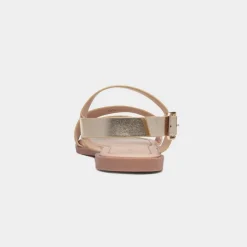 Krush Blaire Womens Gold Strappy Sandal