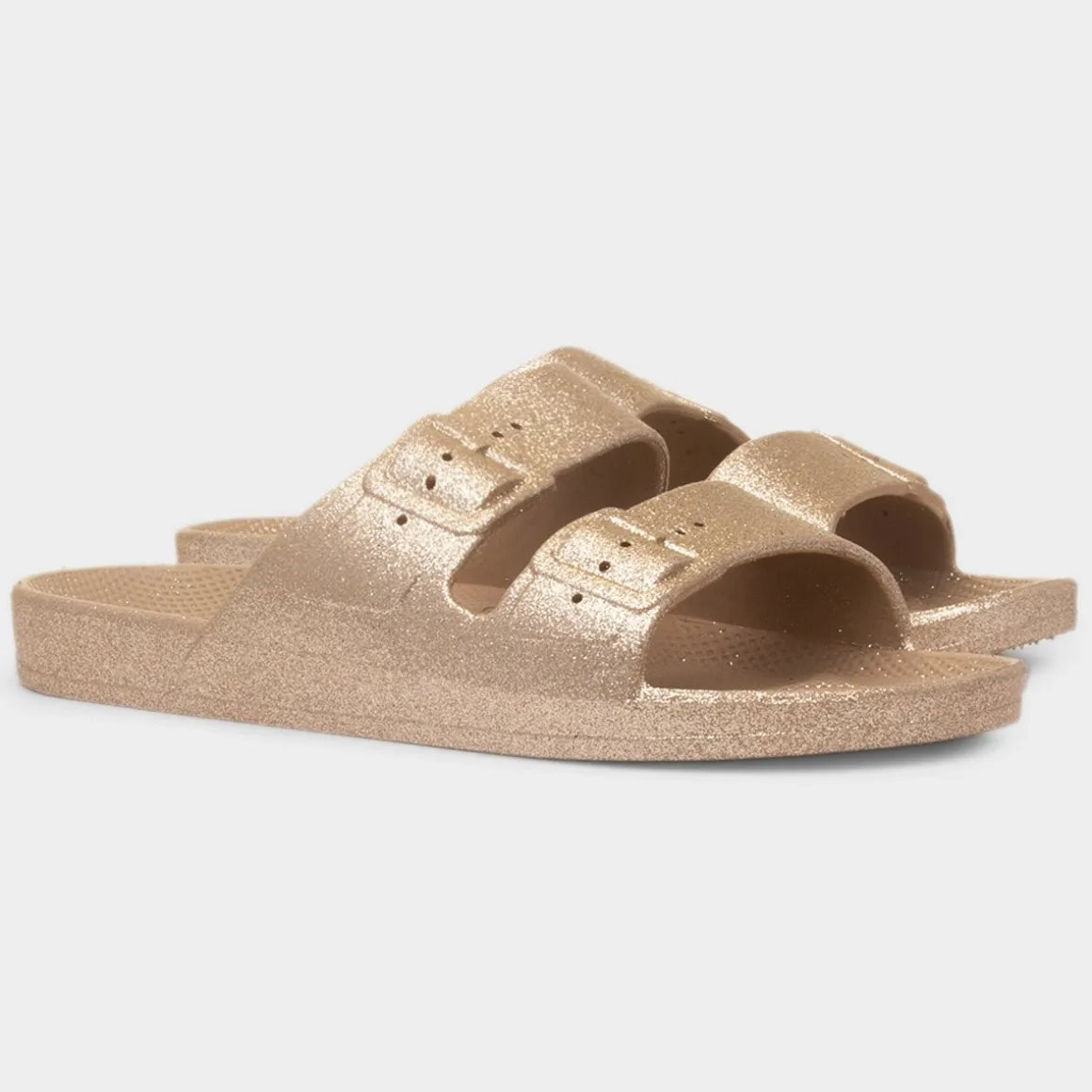 Krush Brooke Womens Gold Glitter Sandal