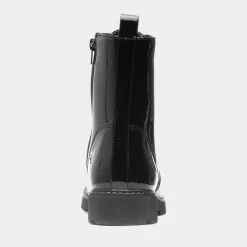 Krush Claire Womens Black Patent Ankle Boot