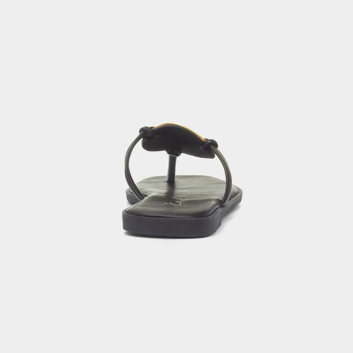 Krush Elena Womens Black Toe Post Sandal
