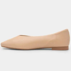 Krush Erin Womens Beige Ballerina