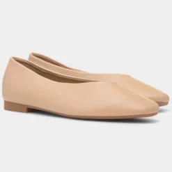 Krush Erin Womens Beige Ballerina
