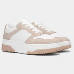 Krush Gemma Womens White & Nude Chunky Trainer