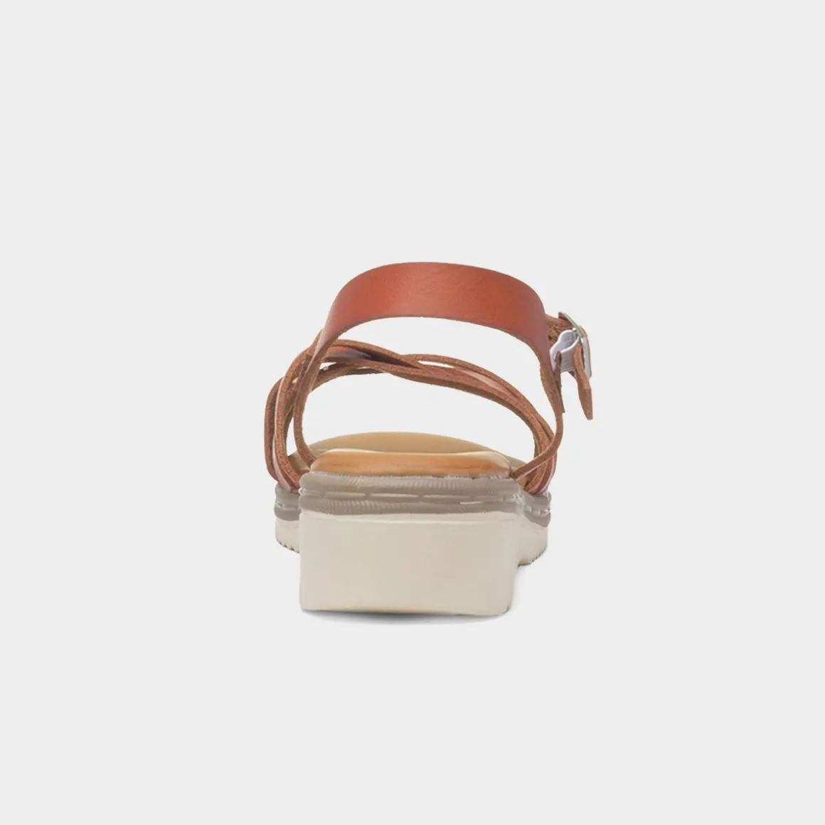 Krush Kenzie Womens Tan Strappy Sandal