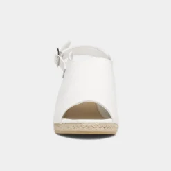 Krush Kerrie Womens White Wedge Sandal
