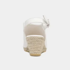 Krush Kerrie Womens White Wedge Sandal