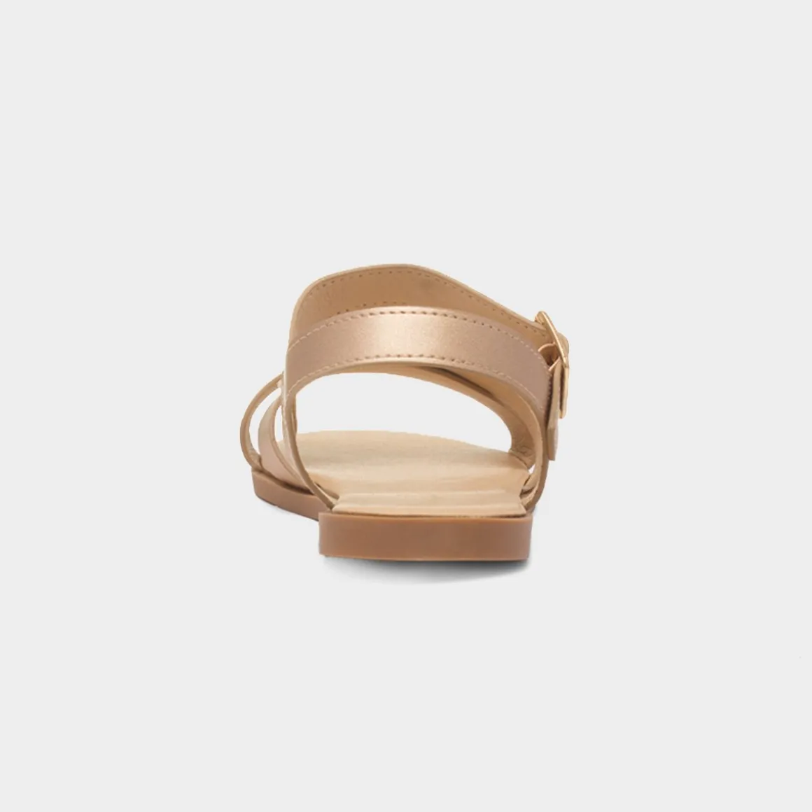Krush Lottie Womens Rose Gold Wider Fit Sandal
