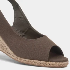 Krush Mae Womens Olive Wedge Sandal