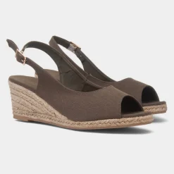 Krush Mae Womens Olive Wedge Sandal