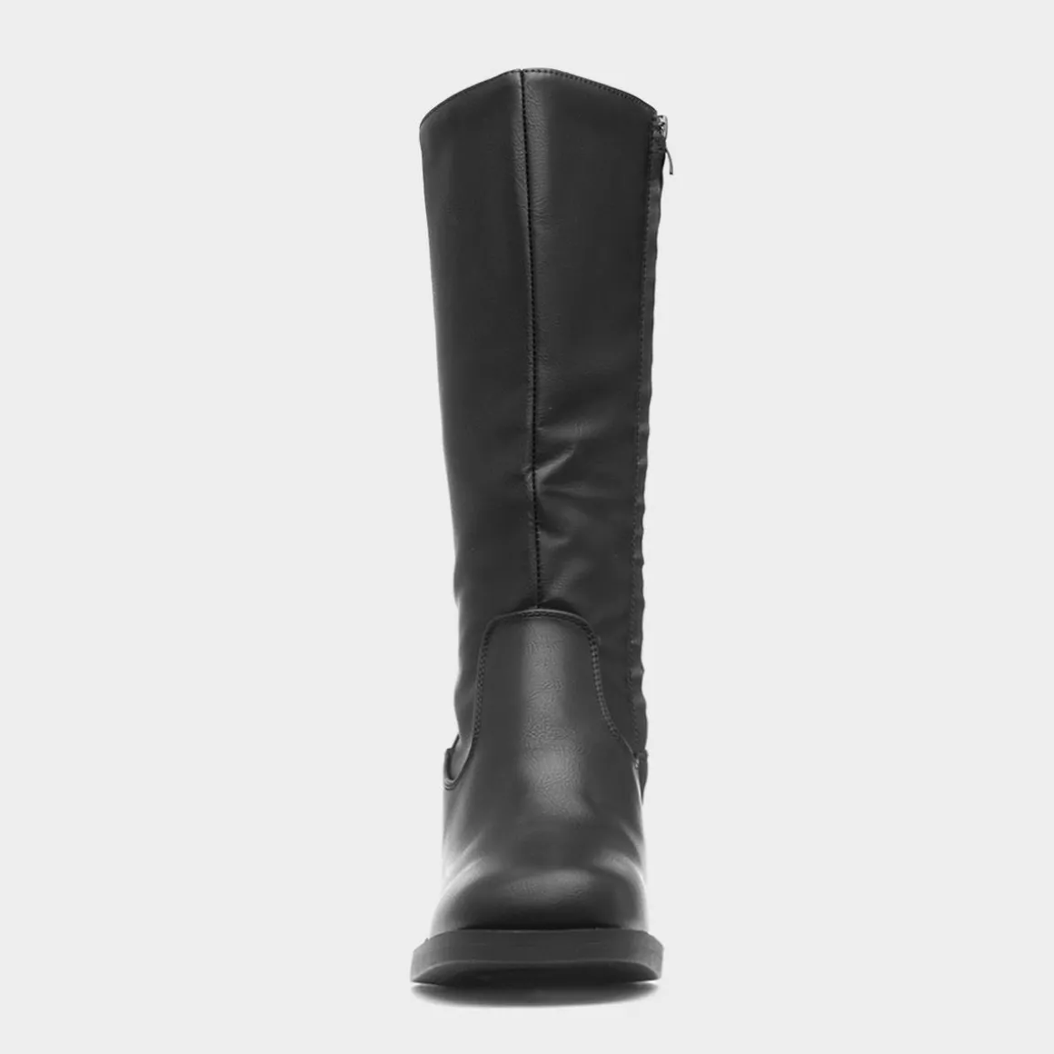 Krush Michelle Womens Black Block Heel Calf Boot