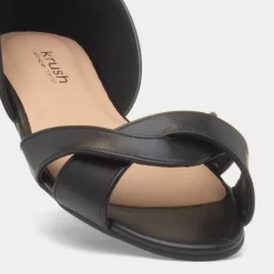 Krush Pam Womens Black Open Toe Shoe
