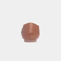 Krush Renee Womens Tan Open Toe Ballerina