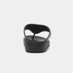 Krush Victoria Womens Black Toe Post Sandal